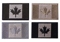 4 PIECES CANADA FLAG PATCHES