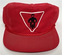Vintage Motorcycle Yield SnapBack Trucker Hat