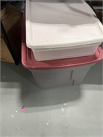 Two 33” Long Containers with Lids