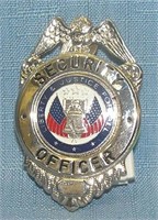 Vintage security officer's badge