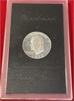 1972 Eisenhower Proof Dollar 40% Silver Govt Issue