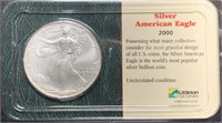 2000 American Silver Eagle, 1oz .999 Fine Silver