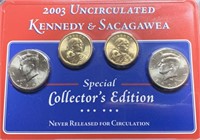 2003 Kennedy&sacagawea 4 Coin Special Edition