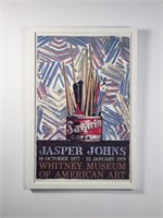 1977 Jasper Johns Savarin Whitney Museum Poster