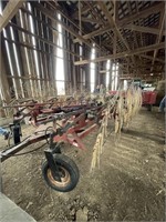H & S 12 wheel hay rake