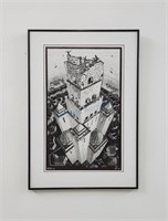 MC Escher Tower of Babel Print