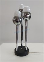 Cascading Chrome Ball Table Lamp