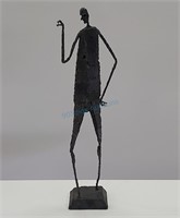 Surrealist Metal Sculpture Giacometti Style
