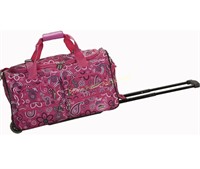 Rockland $84 Retail 22" Rolling Duffel Bag, Pink