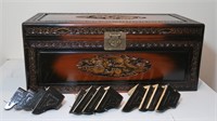 Antique Handmade Chinese Trunk-Hand Carved