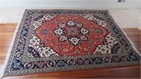 Vintage Hand Woven Wool Rug-Approx 78x98