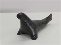 Inuit Soapstone Carving Seal Sculpture