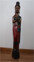 Large Olive Wood Statue-Thailand 40"H