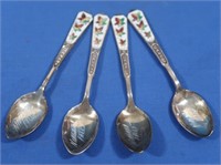 Sterling Silver & Porcelain Spoons, Niagara Falls