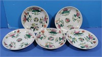 5 Antique Chinese Plates
