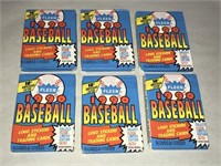1990 Fleer Baseball Wax Pack LOT of 6