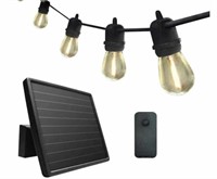 35' solar LED string lights w/ remote