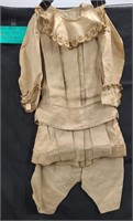 1870S BOYS 2 PIECE LINEN OUTFIT WITH SHORTS