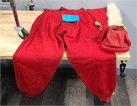 RED WOOL PANTS & HATS