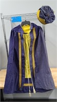 BLUE AND YELLOW VINTAGE KING / CROWN COSTUME