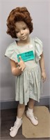 "MEG" GIRL MANNEQUIN - 46" - WITH GREEN DRESS