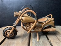 Hand Crafted Wooden Harley Davidson