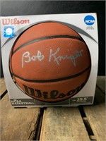 Autographed Bob Knight NCAA Wilson