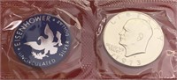 1973 Eisenhower Dollar 40% Silver Us Mint Pack Gem