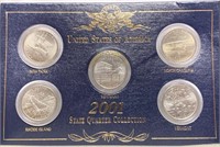 2001 State Quarter Set 5 Coins Uncirculated!!