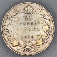 1935 Canada Silver 25 Cent Piece