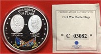 Civil War Battle Flags Coin