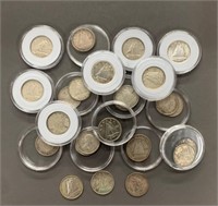 Large Group of Canada 10 Cent Pieces