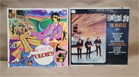 Pair of Beatles records.