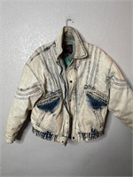 Vintage Ciano Insulated Acid Wash Jean Jacket