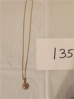 .925 Gold Silver necklace