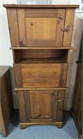 Solid wood secretary desk / cabinet