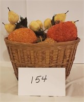 Vintage beaded fruit with baskets