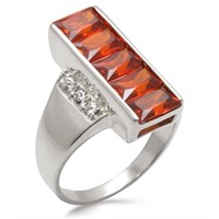 Pretty 3.02ct Garnet Designer Ring