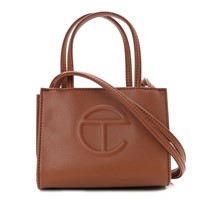 Telfar Vegan Leather Small Shopping Bag Tan
