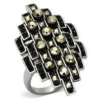 Beautiful Onyx High Polish Fashion Ring