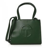 Telfar Vegan Leather Small Shopping Bag Dark Olive