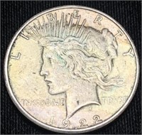 1922-s Silver Peace Dollar