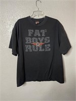 Vintage Harley Davidson Dealer Shirt Fat Boys Rule