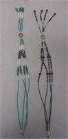 2 Handmade Navajo Beaded Necklaces