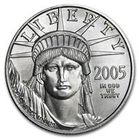 2005 1/2oz American Platinum Eagle Bu