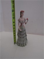 12" Porcelain Lady Figurine