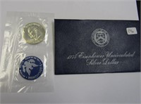 Uncirculated 1974-S Eisenhower Dollar 40% Silver