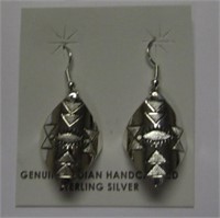925 Silver Navajo Handmade Dangle Earrings