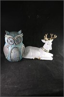 Owl Decor & Reindeer
