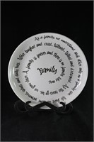 "Family" Decorator Plate